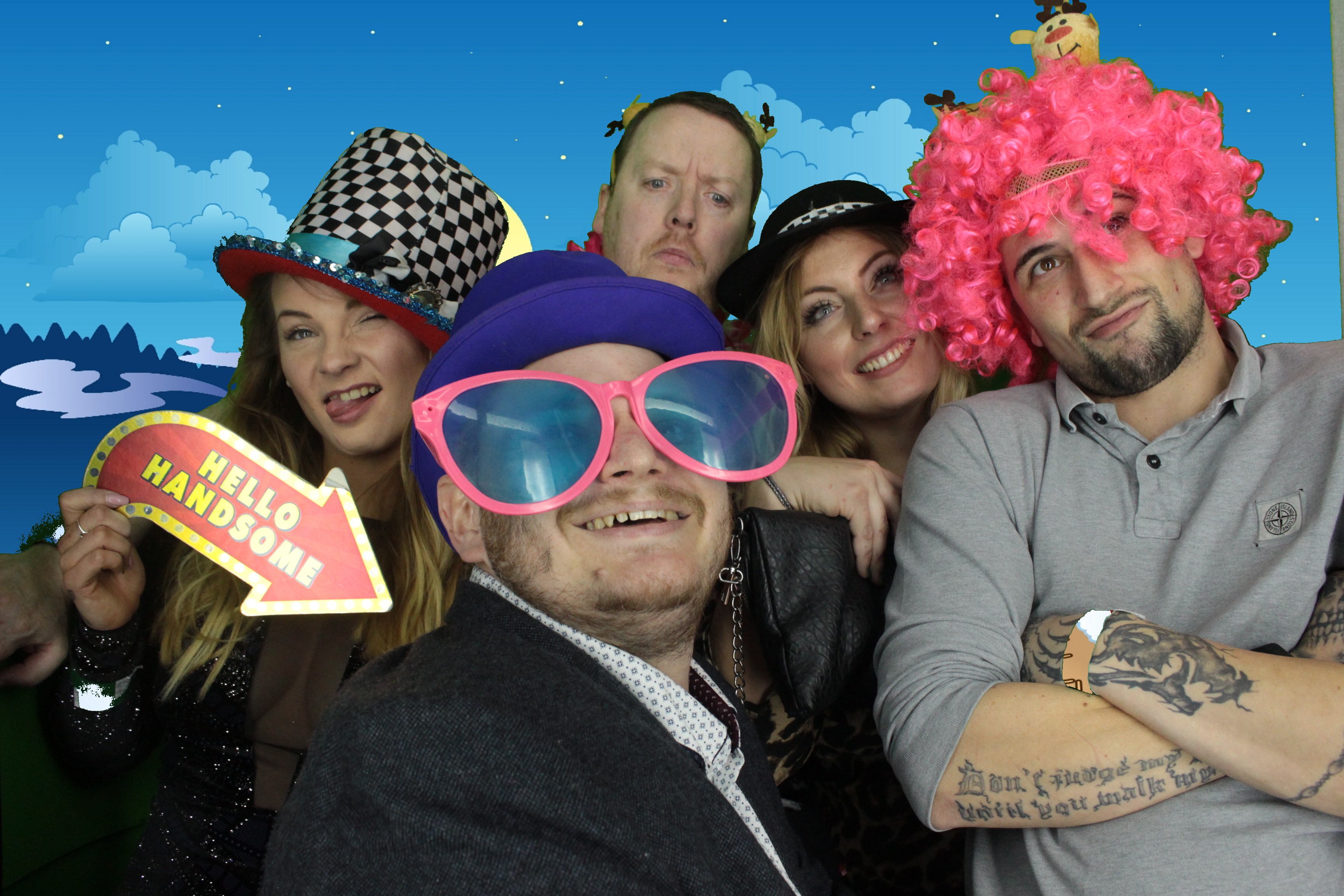 One Line Christmas Party | View more photos from the event at gallery.myphotoboothexperience.co.uk/u/MyPhotoBoothExperienceLtd/One-Line-Christmas-Party